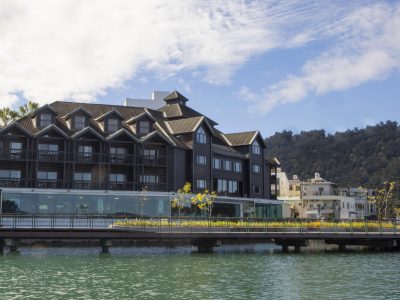 力麗日月潭哲園會館擁有『亞洲第一大木屋』之美譽